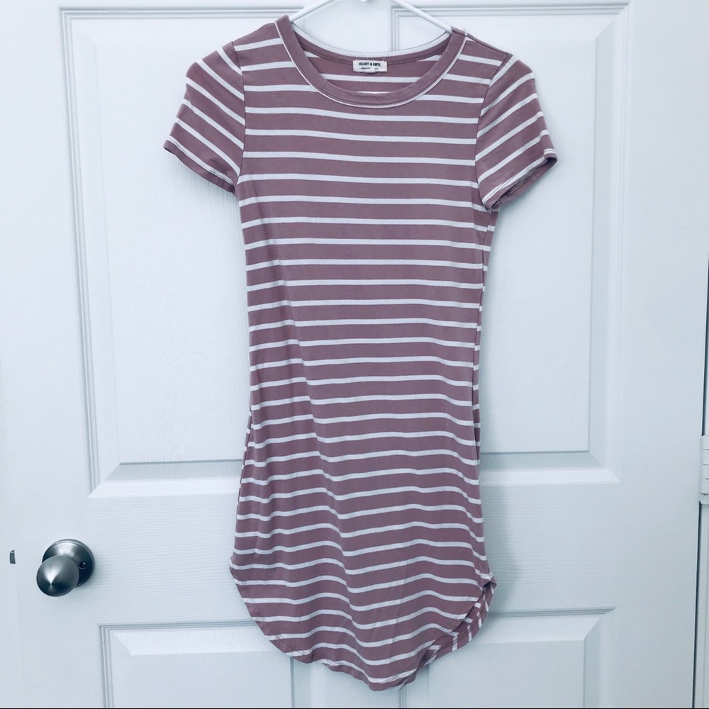 Stripped Bodycon Dress